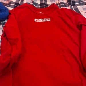 Brand new hollister red long sleeve